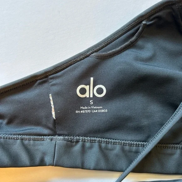 ALO Yoga Gray Strappy Back Top - Picture 7 of 7